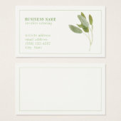 FRESH SAGE 3.5x2ビジネスカード (正面&裏面)