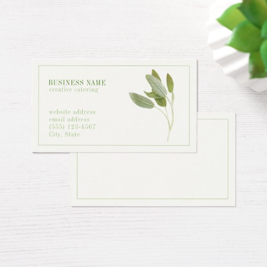 FRESH SAGE 3.5x2ビジネスカード (デスク)