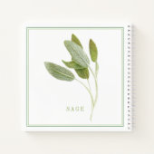 FRESH SAGE 8.5x8.5スパイラルノートブック ノートブック (裏面)