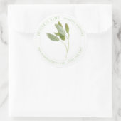 FRESH SAGE Biz ID Large Round Stickers ラウンドシール (バッグ)