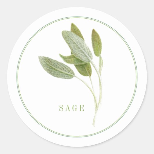 FRESH SAGE Small Roundスタンプ ラウンドシール (正面)