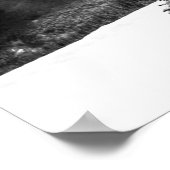 Fresh Snow Dust // Black and White ポスター (角)