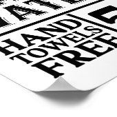 Fresh Soap & Water Vintage Farmhouse Bathroom ポスター (角)