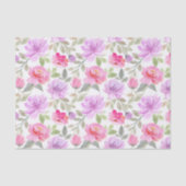 Fresh Spring Vibe: Pink and Purple Floral Design 薄葉紙 (正面)