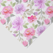 Fresh Spring Vibe: Pink and Purple Floral Design 薄葉紙 (詳細)