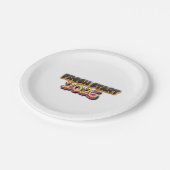 Fresh Start 2026 – Minimalist Modern Plate Design ペーパープレート (アングル)