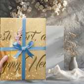 Fresh Start New Chapter Midnight Gold Champagne ラッピングペーパー