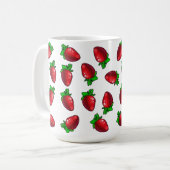 Fresh Strawberries コーヒーマグカップ (正面左)
