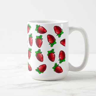 Fresh Strawberries コーヒーマグカップ