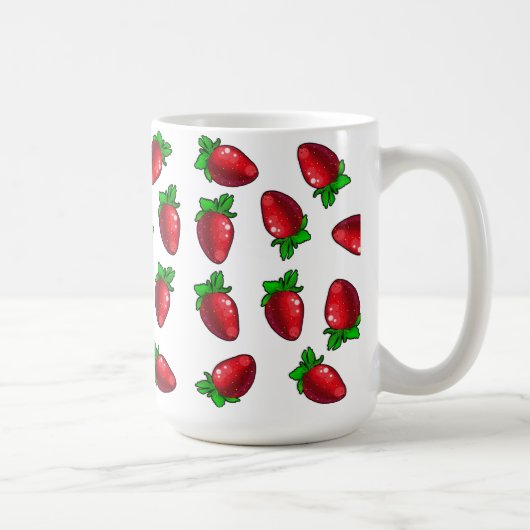 Fresh Strawberries コーヒーマグカップ (右)