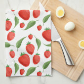 Fresh Strawberry Pattern Kitchen Towel キッチンタオル (四つ折り)