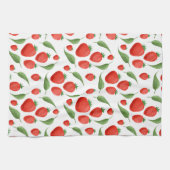 Fresh Strawberry Pattern Kitchen Towel キッチンタオル (横)