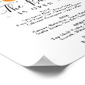 Fresh Summer Citrus Wedding Bar Signature Drinks ポスター (角)