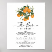 Fresh Summer Citrus Wedding Bar Signature Drinks ポスター (正面)