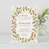 Fresh Sweet Strawberry Graduation Announcement 招待状 (スタンド正面)