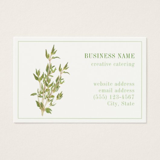 FRESH THYME Euro名刺 (正面)