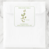 FRESH THYME Large Square Address封筒用シール スクエアシール (バッグ)