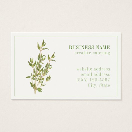 FRESH THYME Oceana名刺 (正面)