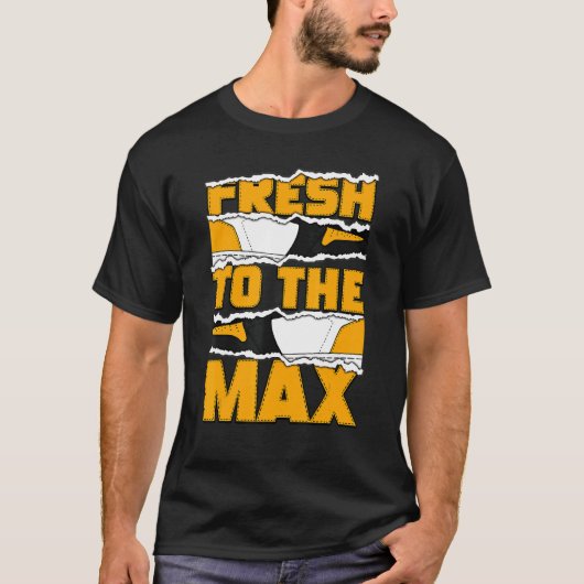 Fresh To The Max OG Yellow Toe 1s Matching Tシャツ (正面)