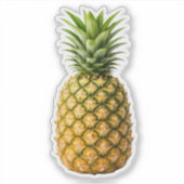 Fresh Whole Pineapple Custom-Cut Vinyl Sticker シール (正面)
