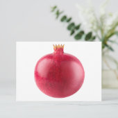 Fresh Whole Red Pomegranate Fruit Healthy Food Art サンキューカード (スタンド正面)