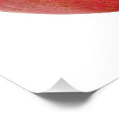 Fresh Whole Red Pomegranate Fruit Healthy Food Art ポスター (コーナー)