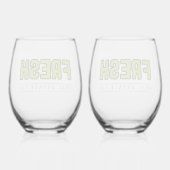 FRESH Wine Glasses ステムなしワイングラス (裏面)