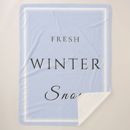 Fresh Winter Snow シェルパブランケット