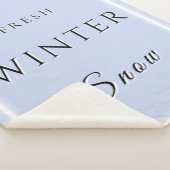 Fresh Winter Snow シェルパブランケット (3/4)