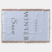 Fresh Winter Snow スローブランケット (正面)