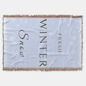 Fresh Winter Snow w/ Snow スローブランケット (正面)