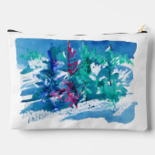 Fresh Winter Trees Painting / Artist Larry Lerew アクセサリーポーチ (裏面)