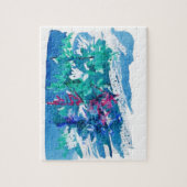 Fresh Winter Trees Painting / Artist Larry Lerew ジグソーパズル (縦)