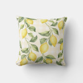 Fresh Yellow Lemons クッション (正面)