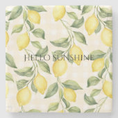 Fresh Yellow Lemons ストーンコースター (正面)