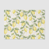 Fresh Yellow Lemons Bridal Shower 薄葉紙 (正面)