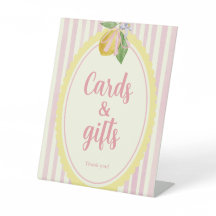 Freshly Cards & Gifts ピンクレモンパーティーテーブルサイン