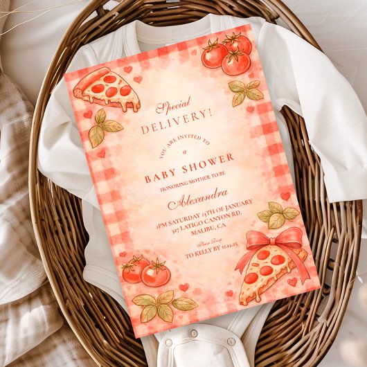 Freshly Delivered Baby Shower 招待状