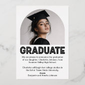 Freshly Graduated 2026 Inline Grad Announcement 箔シーズンカード (裏面)