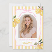 Freshly Graduated Coquette Graduation Invitation 招待状 (裏面)