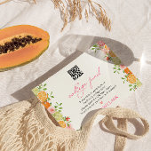 Freshly Graduated Floral Citrus College Fund エンクロージャーカード