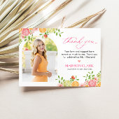 Freshly Graduated Floral Citrus Thank You Card サンキューカード
