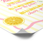 Freshly Graduated Grad Party Lemonade Bar ポスター (角)