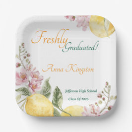 Freshly Graduated Graduation Party Paper ペーパープレート