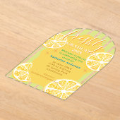 Freshly Graduated Lemon Gingaham  アクリル招待状 (レイダウン)