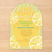 Freshly Graduated Lemon Gingaham  アクリル招待状 (正面)