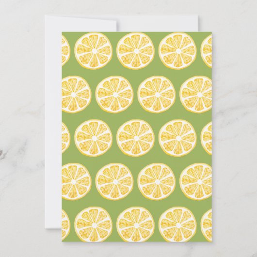 Freshly Graduated Lemon Gingaham  カード (裏面)