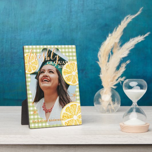 Freshly Graduated Lemon Gingaham  フォトプラーク (側面)