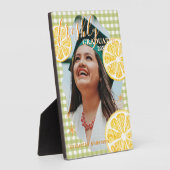 Freshly Graduated Lemon Gingaham  フォトプラーク (側面)