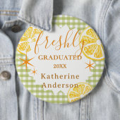 Freshly Graduated Lemon Gingaham  缶バッジ (インサイチュ)